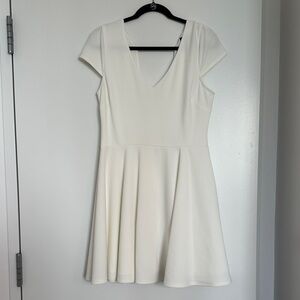 B Darlin White Cap Sleeve Mini Dress